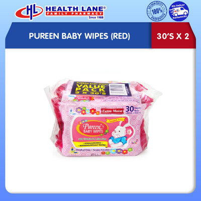 PUREEN BABY WIPES (RED) 30'Sx2